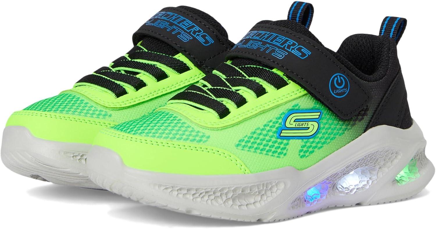 imageSKECHERS Boys MeteorLightskrendoBlackBlueLime