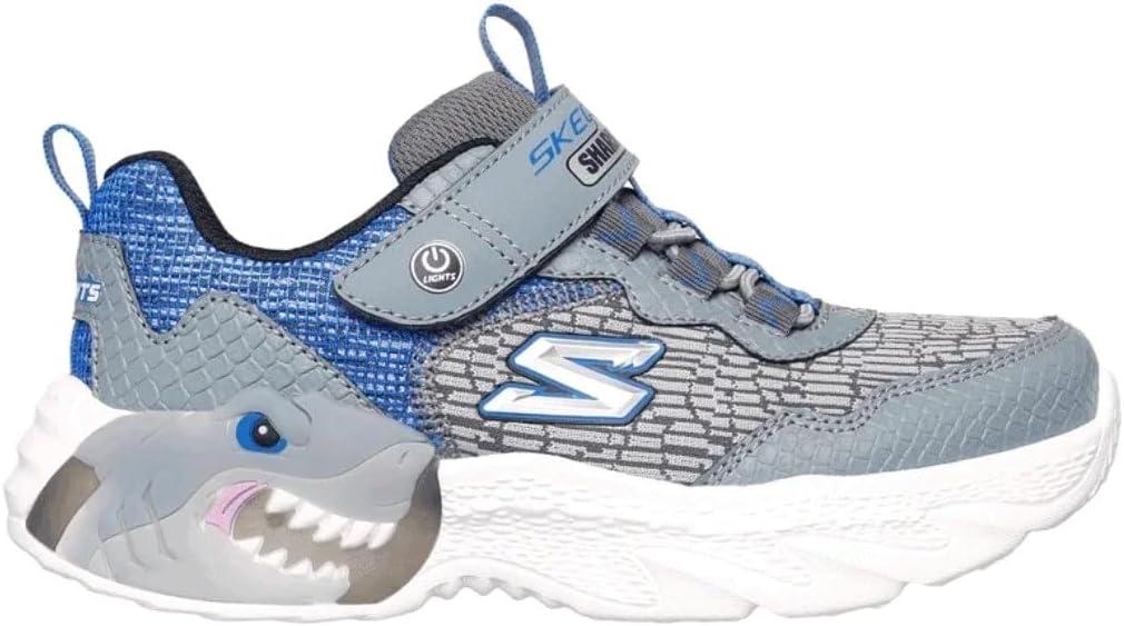 imageSKECHERS Boys MeteorLightskrendoCharcoalBlue