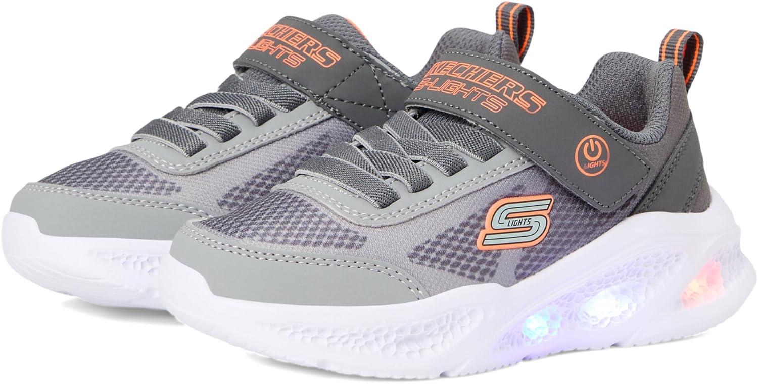 imageSKECHERS Boys MeteorLightskrendoCharcoalGrey