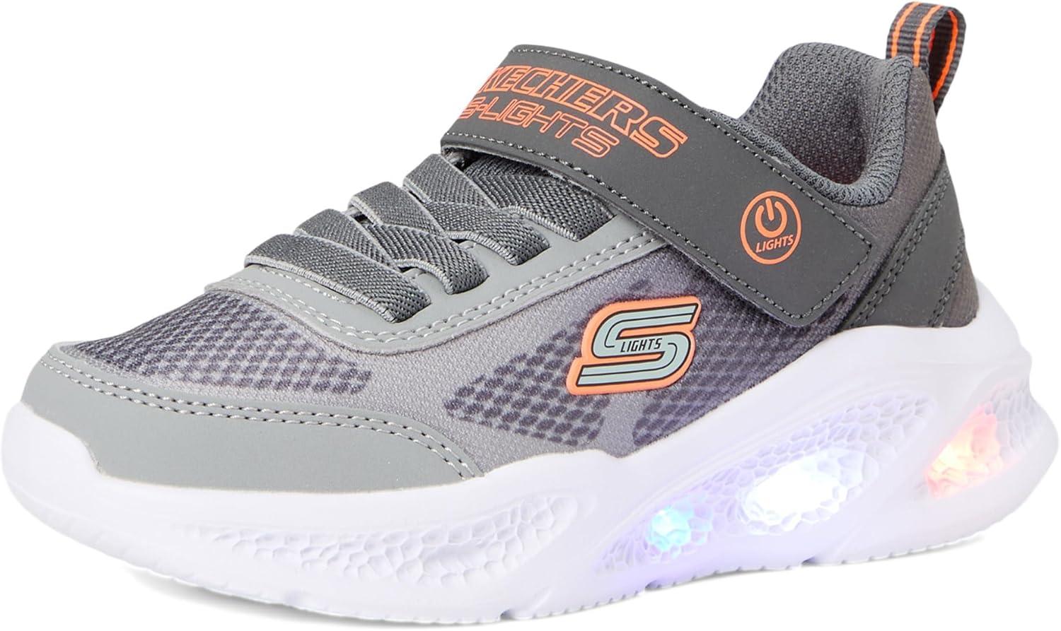 imageSKECHERS Boys MeteorLightskrendoCharcoalGrey