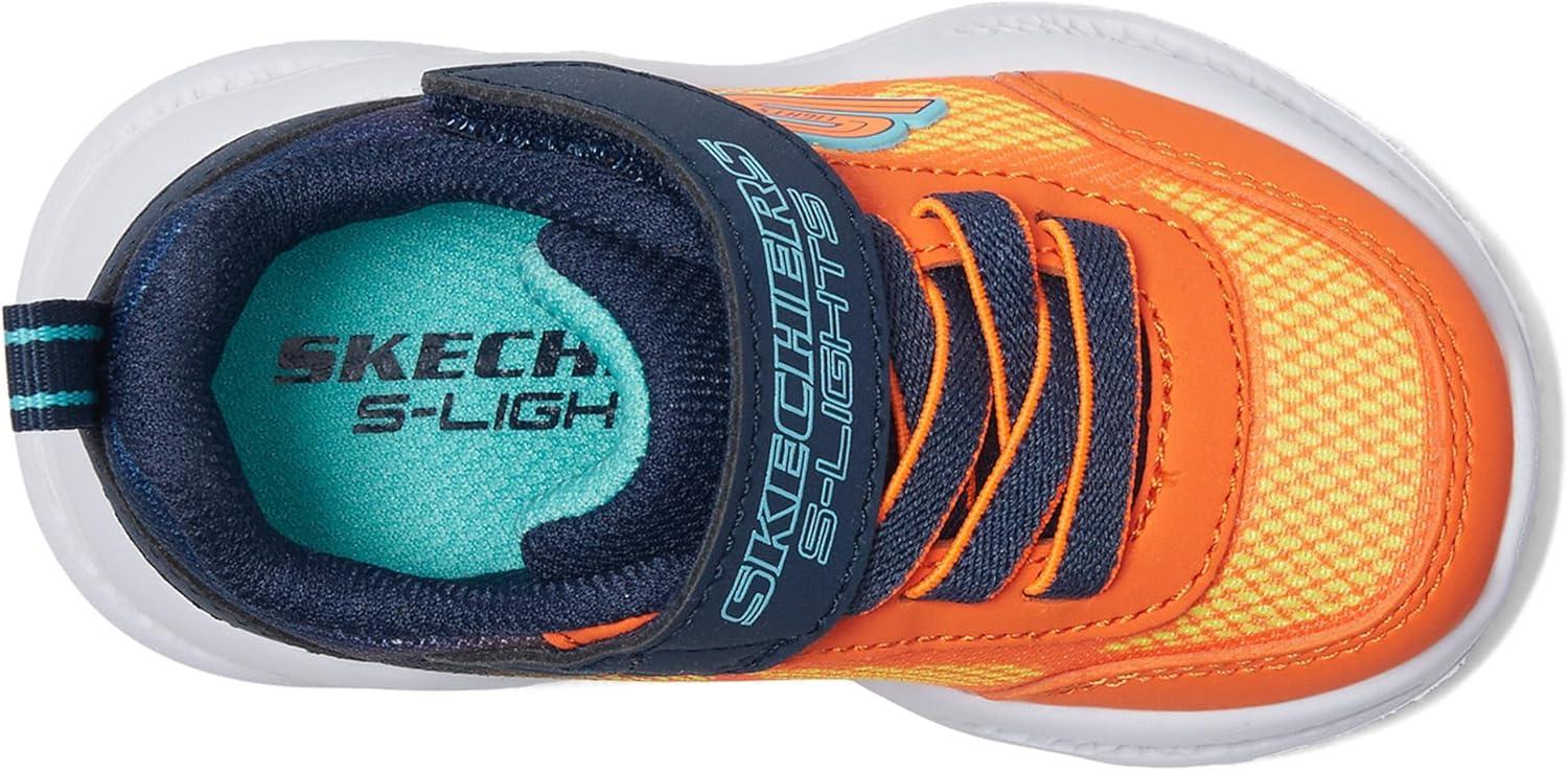 imageSKECHERS Boys MeteorLightskrendoNavyOrange