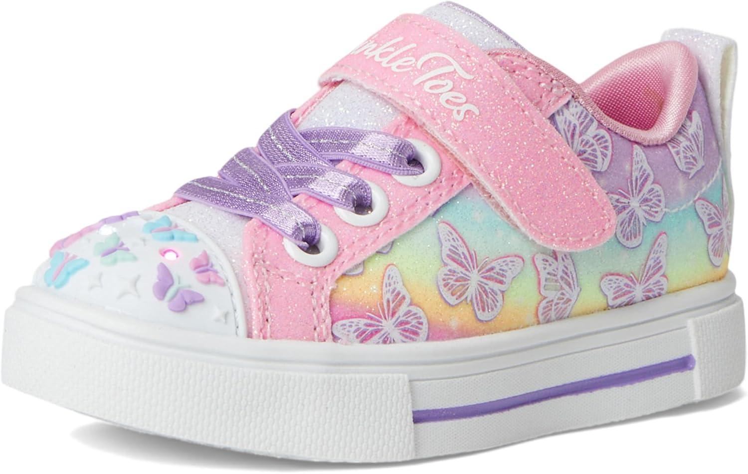 imageSKECHERS Girls Twinkle SparksOmbre FlutterLink PinkMulti
