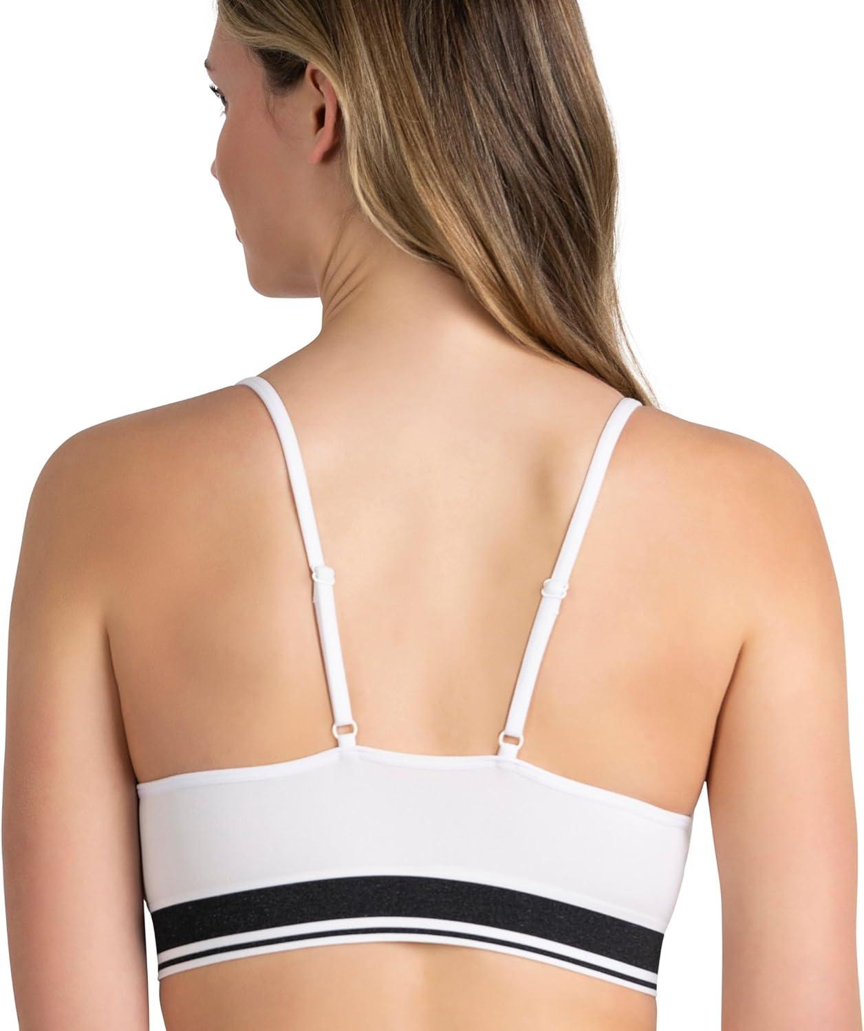 imageSkechers 3 Pack Womens Sports Bra Sujetador Deportivo Seamless Bralette Yoga Athletic WorkoutGreyBlackWhite