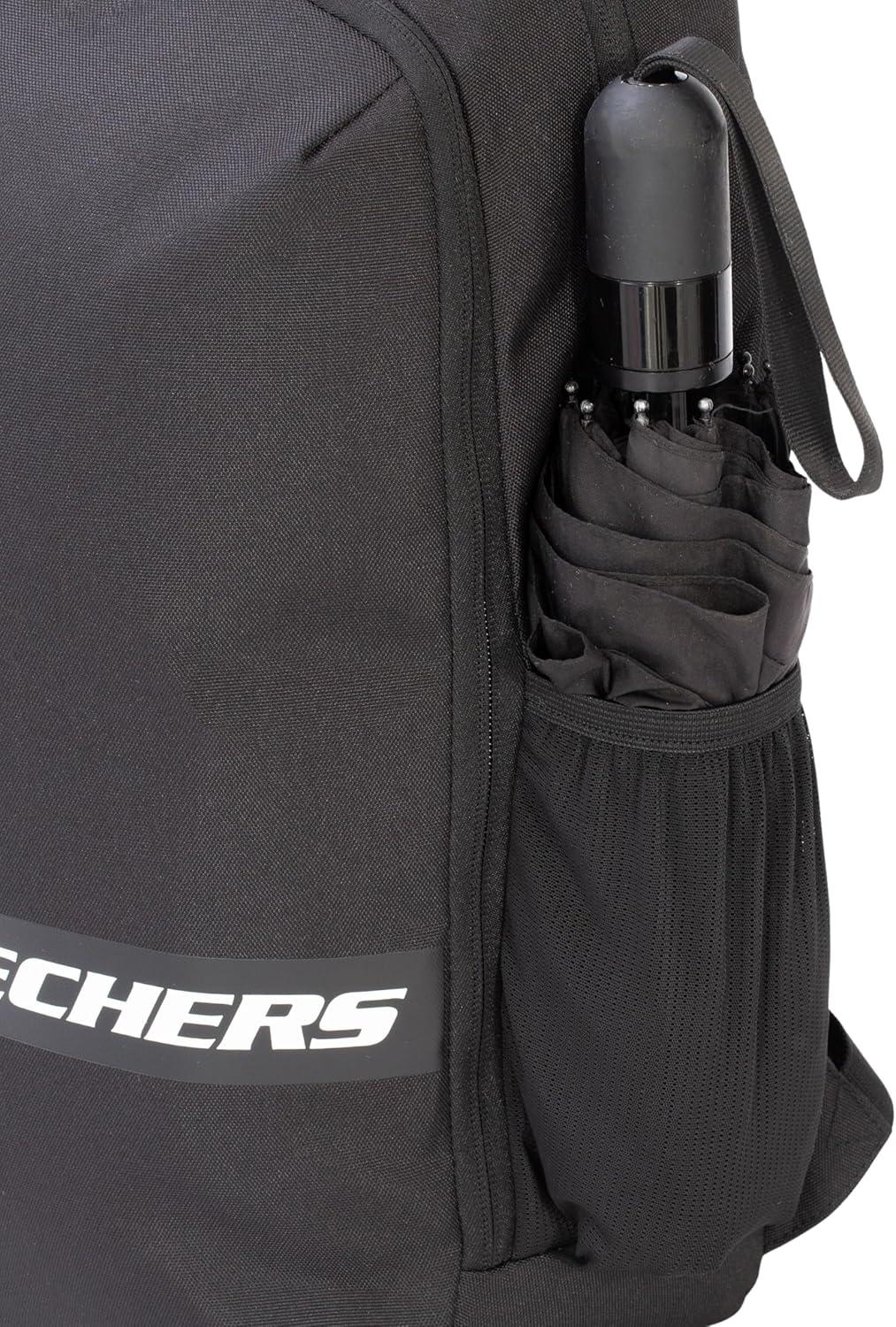 imageSkechers 365 Athletic Travel Backpack for Women ampamp Men College Backpack Multipurpose Back Pack Black ampamp WhiteBlack White