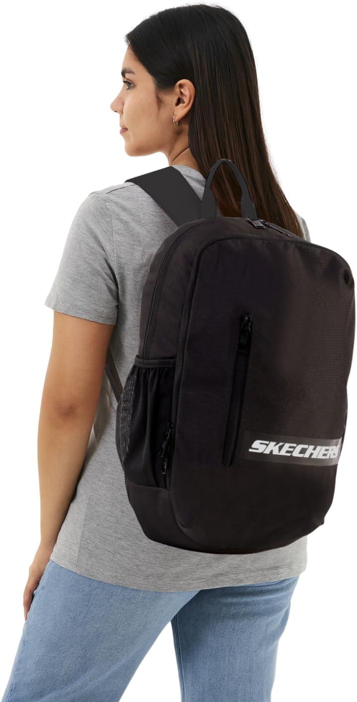 imageSkechers 365 Athletic Travel Backpack for Women ampamp Men College Backpack Multipurpose Back Pack Black ampamp WhiteBlack White