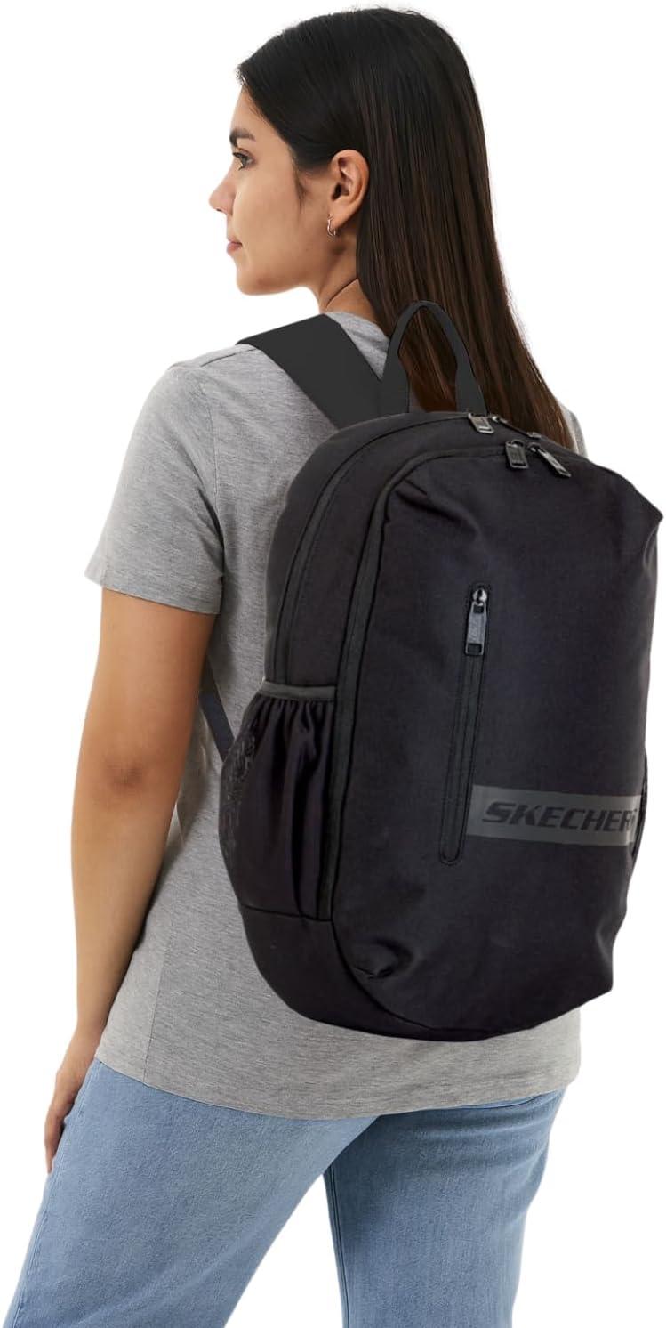 imageSkechers 365 Athletic Travel Backpack for Women ampamp Men College Backpack Multipurpose Back Pack Black ampamp WhiteBlack