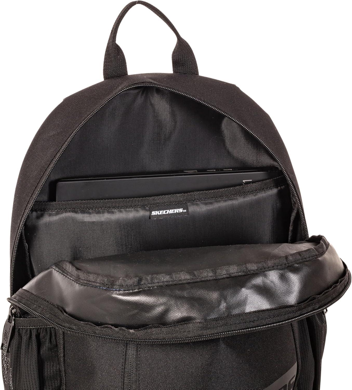 imageSkechers 365 Athletic Travel Backpack for Women ampamp Men College Backpack Multipurpose Back Pack Black ampamp WhiteBlack