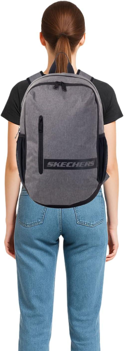 imageSkechers 365 Athletic Travel Backpack for Women ampamp Men College Backpack Multipurpose Back Pack Black ampamp WhiteGrey