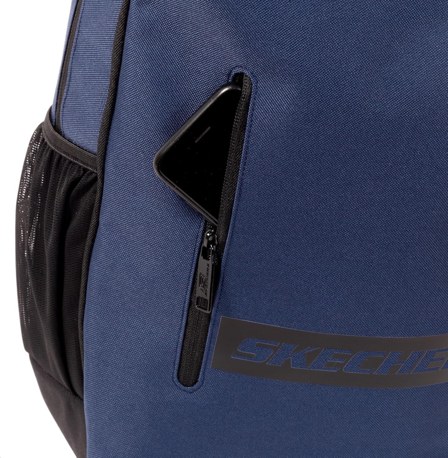 imageSkechers 365 Athletic Travel Backpack for Women ampamp Men College Backpack Multipurpose Back Pack Black ampamp WhiteNavy