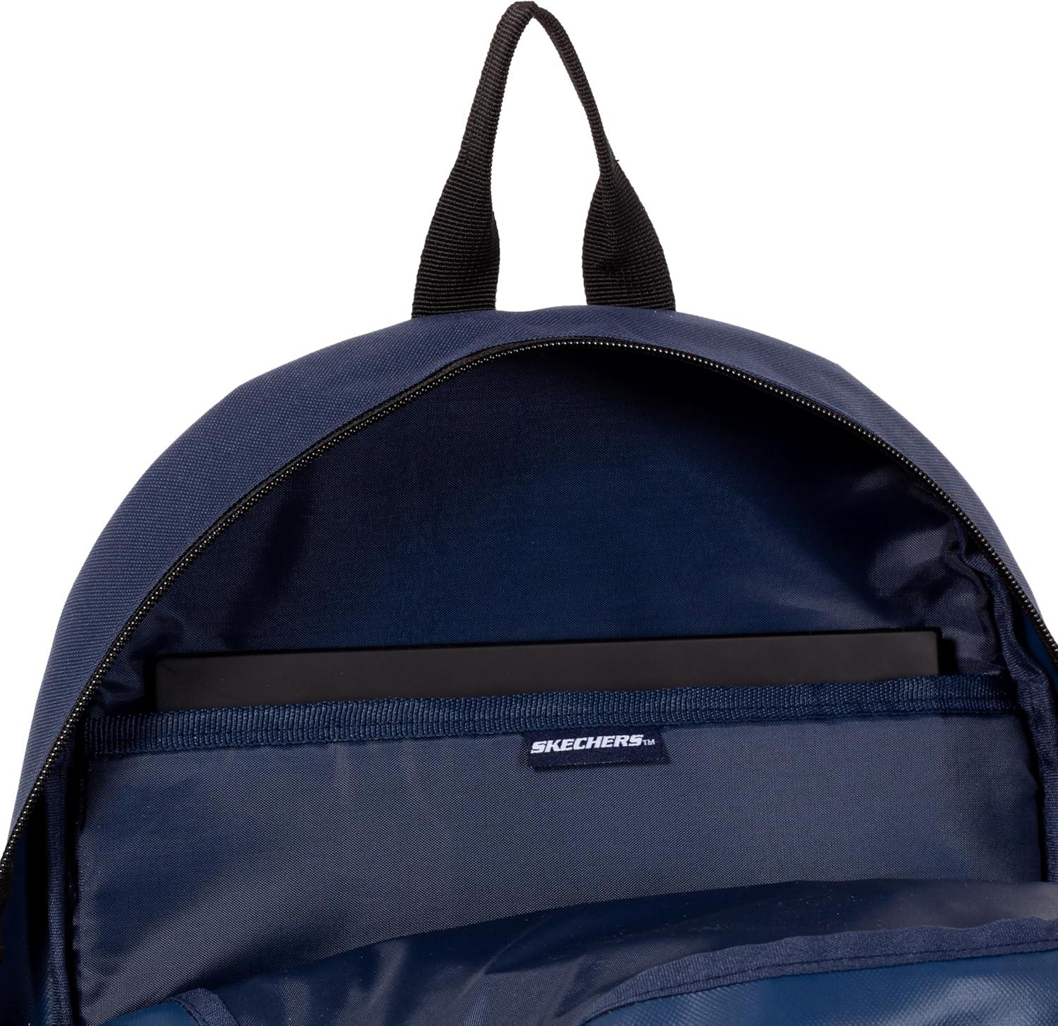 imageSkechers 365 Athletic Travel Backpack for Women ampamp Men College Backpack Multipurpose Back Pack Black ampamp WhiteNavy