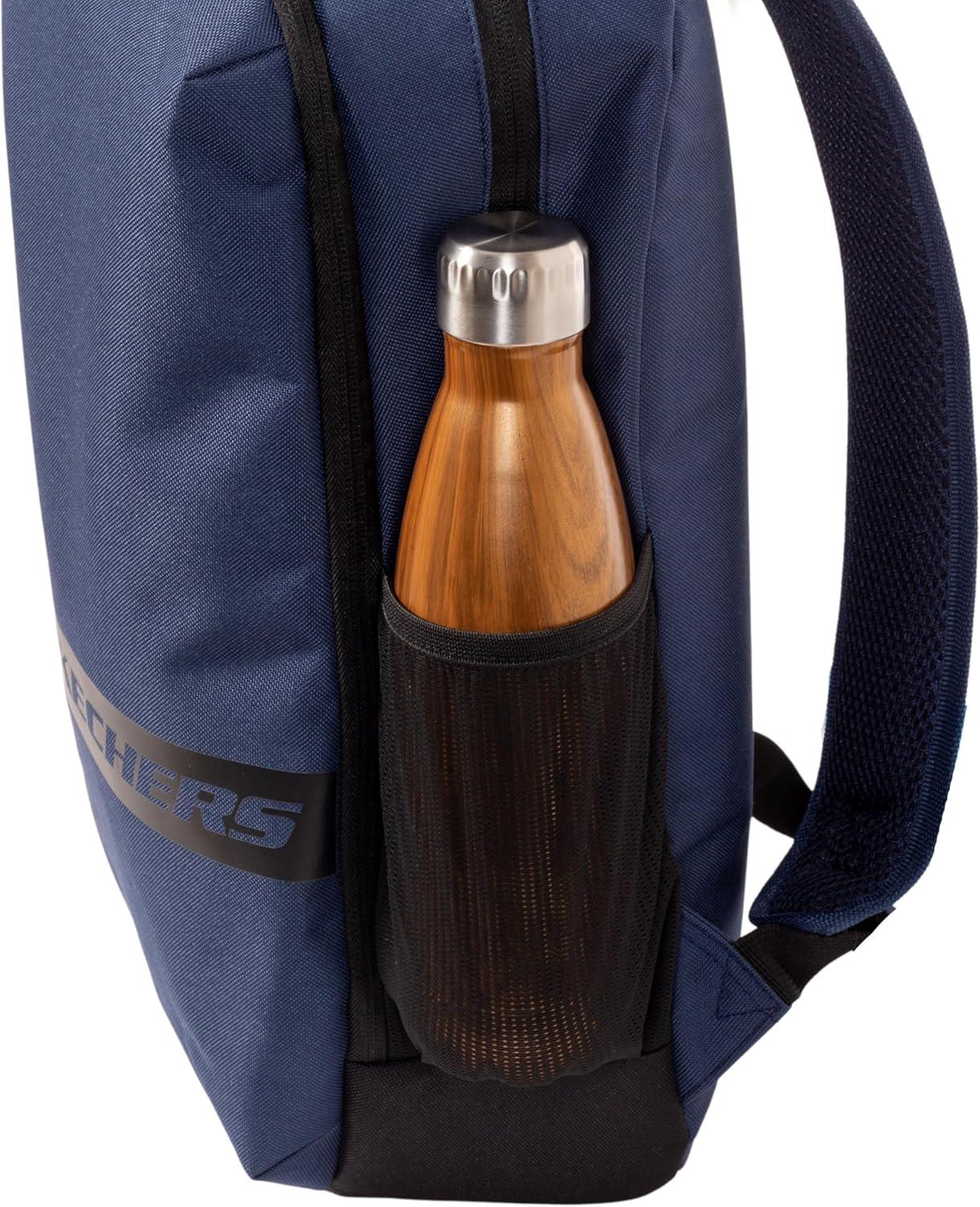 imageSkechers 365 Athletic Travel Backpack for Women ampamp Men College Backpack Multipurpose Back Pack Black ampamp WhiteNavy