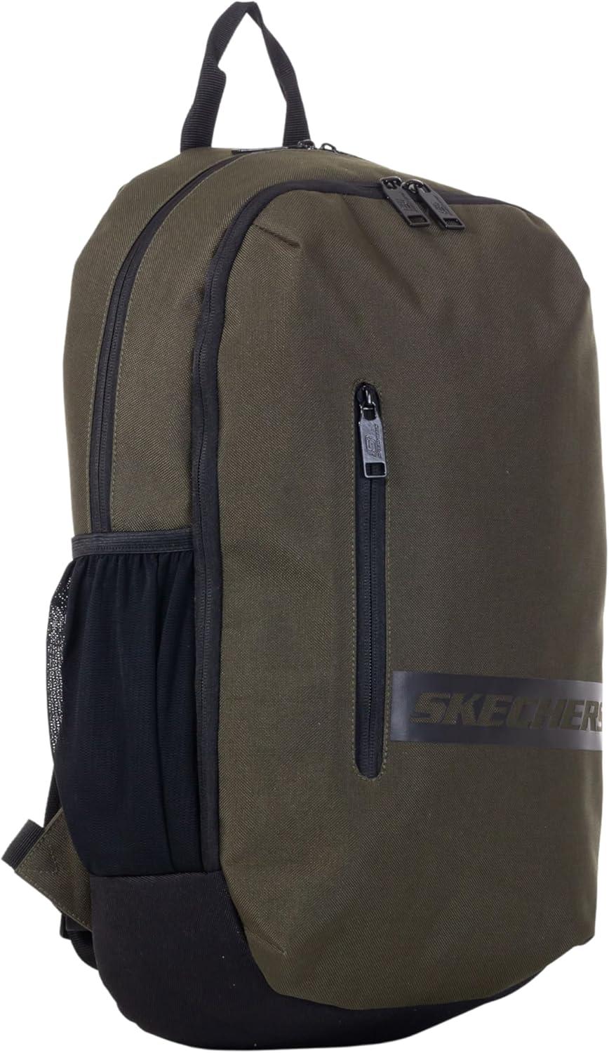 imageSkechers 365 Athletic Travel Backpack for Women ampamp Men College Backpack Multipurpose Back Pack Black ampamp WhiteOlive