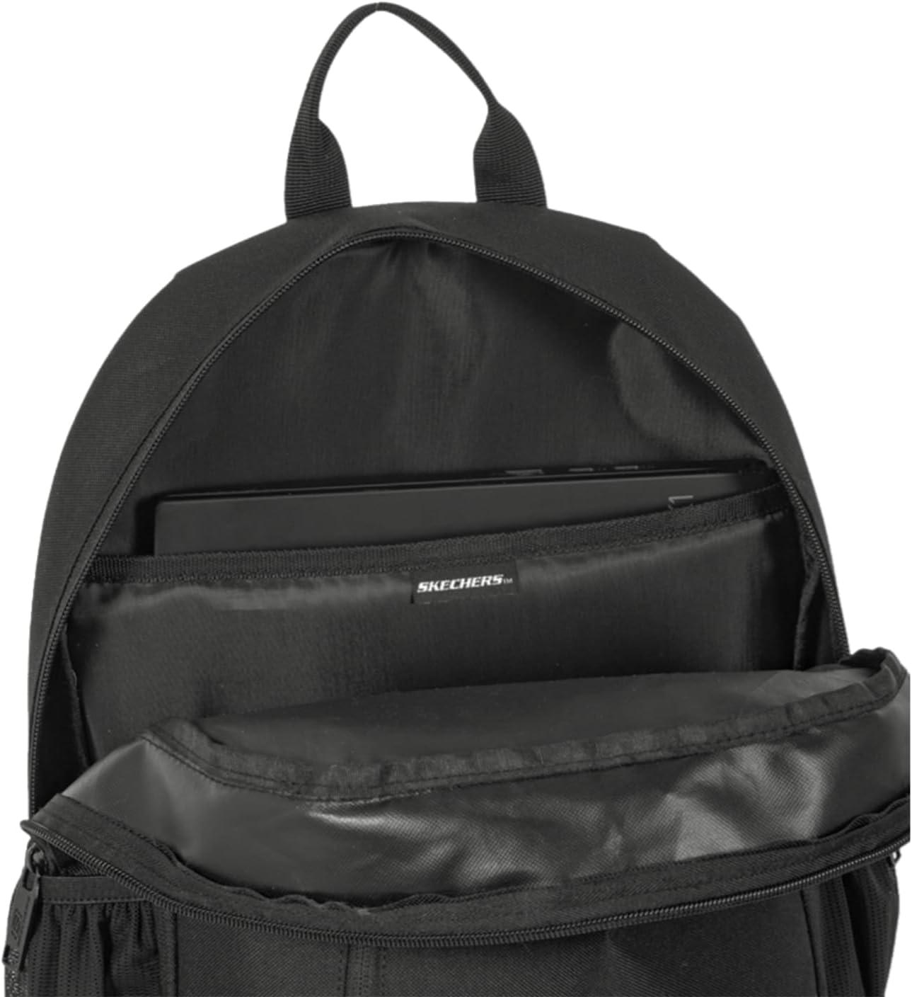 imageSkechers 365 Athletic Travel Backpack for Women ampamp Men College Backpack Multipurpose Back Pack Black ampamp WhiteOlive