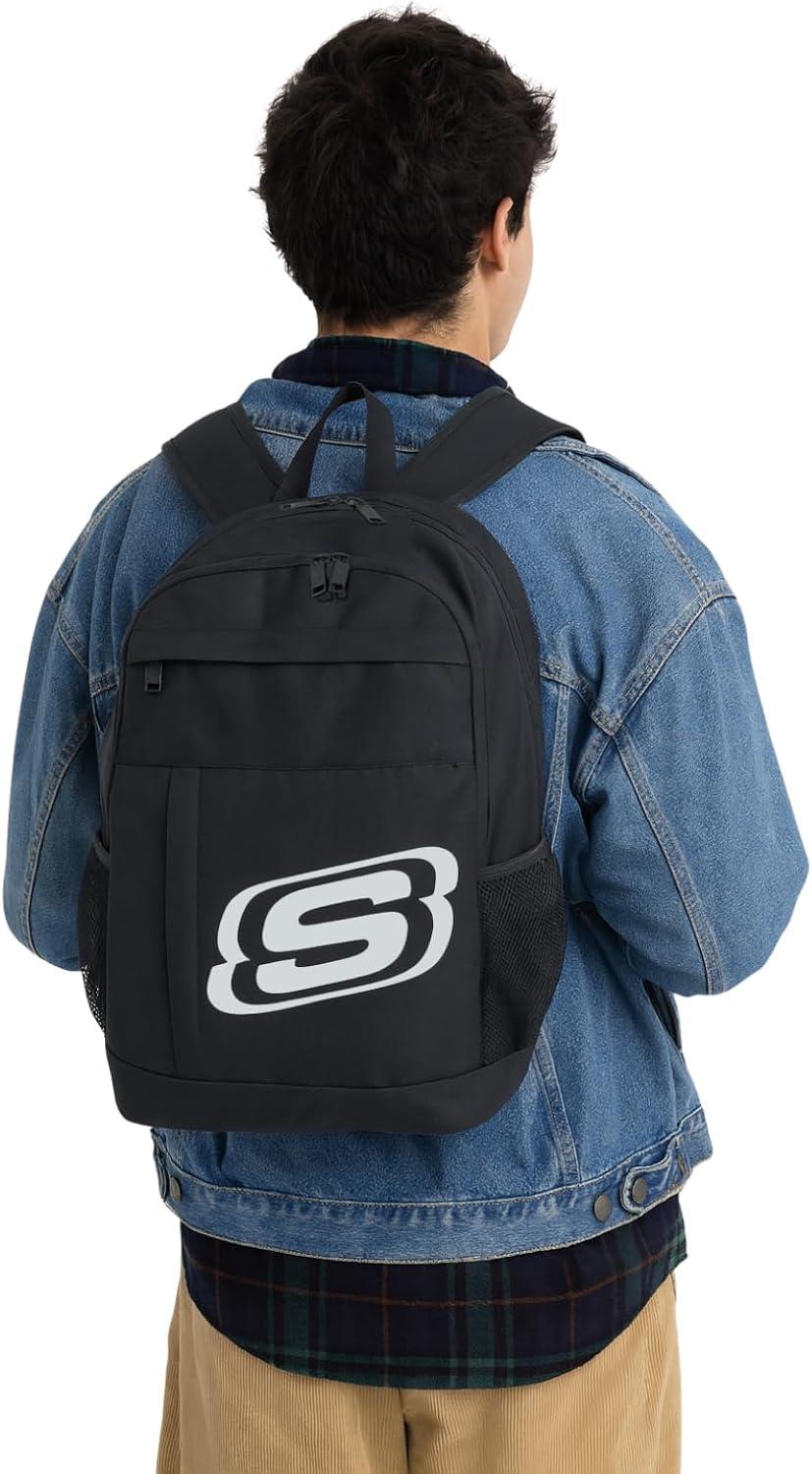 imageSkechers 365 Central Travel Backpack for Women ampamp Men College Backpack Laptop Bag Multipurpose Back Pack ampamp Book Bag GreyBlack White