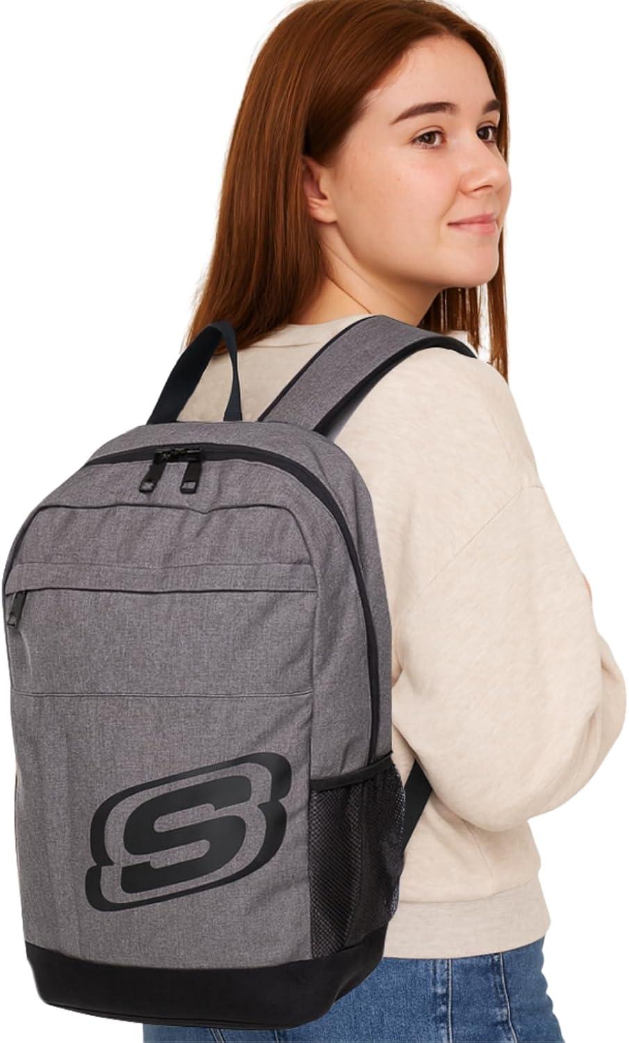 imageSkechers 365 Central Travel Backpack for Women ampamp Men College Backpack Laptop Bag Multipurpose Back Pack ampamp Book Bag GreyGrey