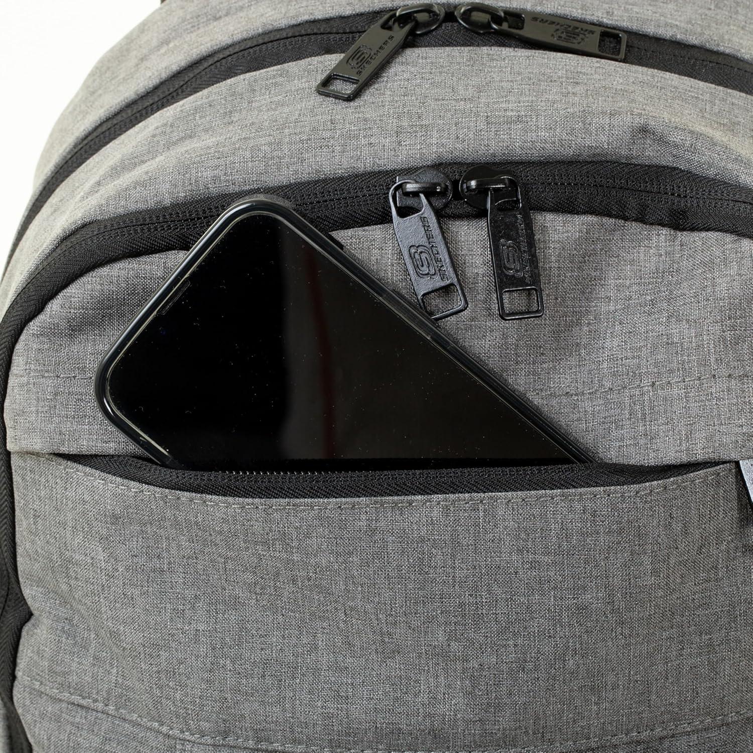 imageSkechers 365 Central Travel Backpack for Women ampamp Men College Backpack Laptop Bag Multipurpose Back Pack ampamp Book Bag GreyGrey