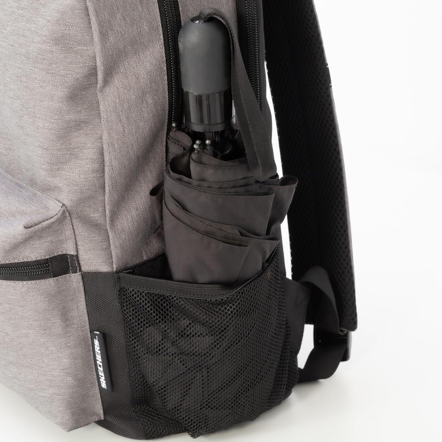 imageSkechers 365 Essential Travel Backpack for Women ampamp Men College Backpack Laptop Bag Multipurpose Back Pack ampamp Book Bag Black ampamp WhiteGrey