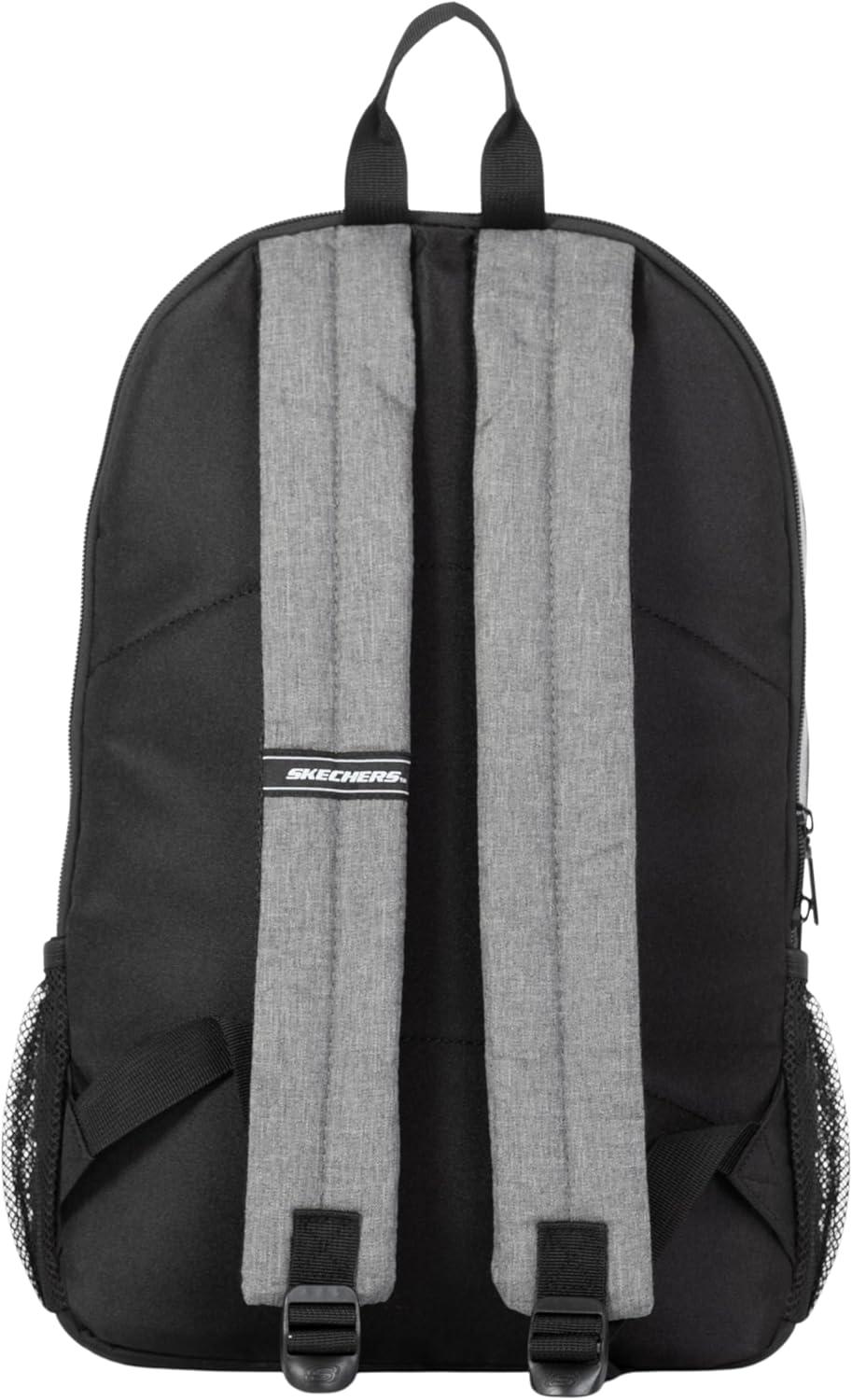 imageSkechers 365 Essential Travel Backpack for Women ampamp Men College Backpack Laptop Bag Multipurpose Back Pack ampamp Book Bag Black ampamp WhiteGrey