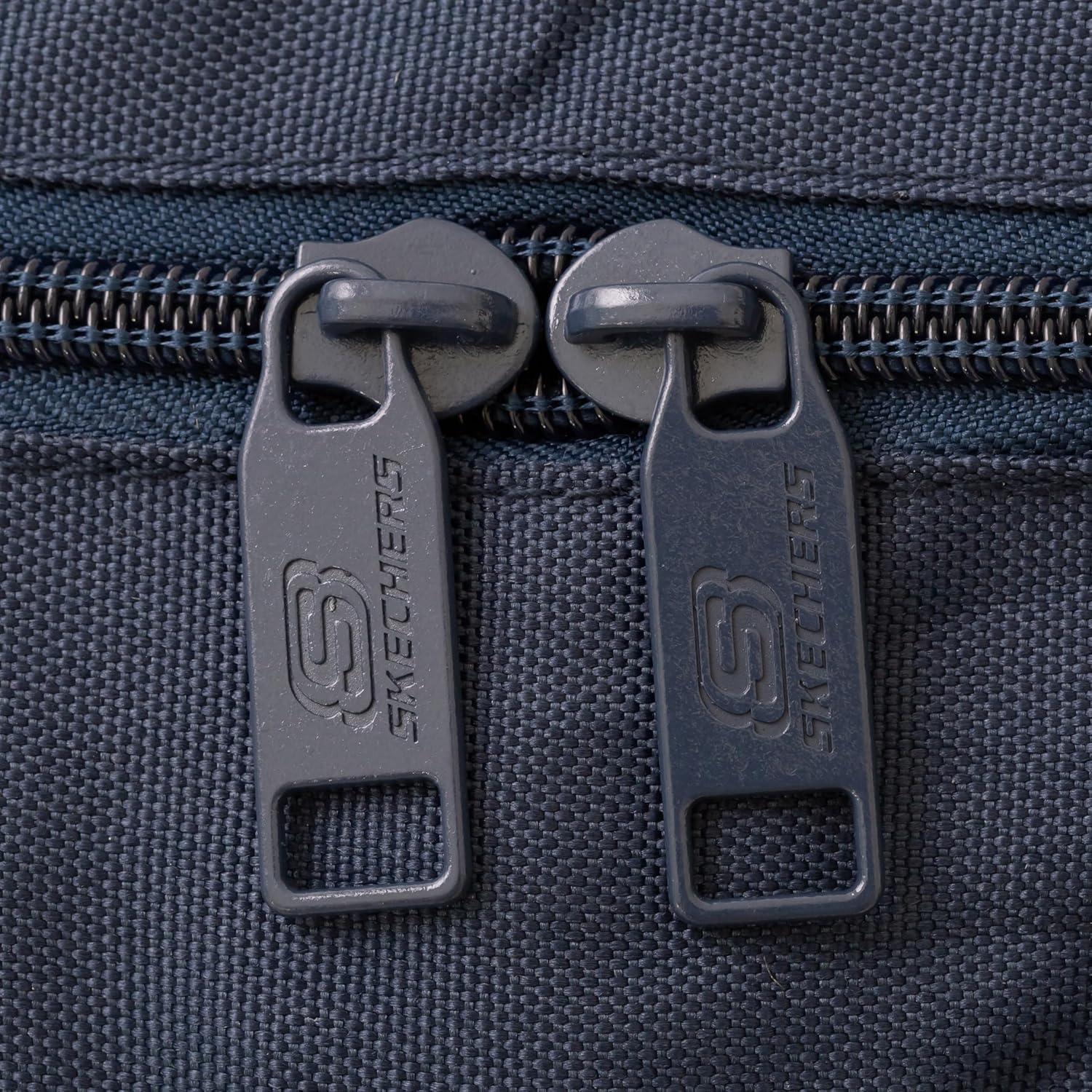 imageSkechers 365 Essential Travel Backpack for Women ampamp Men College Backpack Laptop Bag Multipurpose Back Pack ampamp Book Bag Black ampamp WhiteNavy