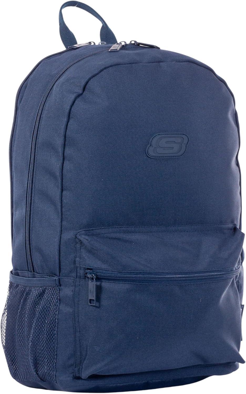 imageSkechers 365 Essential Travel Backpack for Women ampamp Men College Backpack Laptop Bag Multipurpose Back Pack ampamp Book Bag Black ampamp WhiteNavy