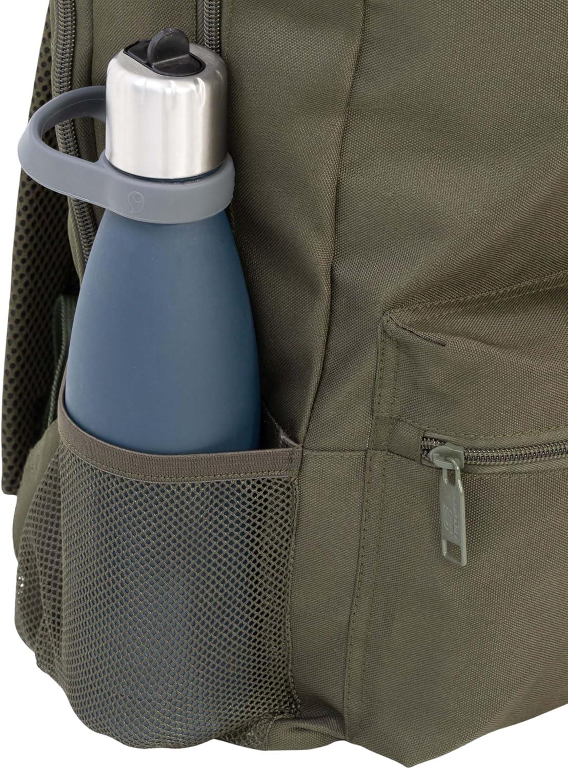 imageSkechers 365 Essential Travel Backpack for Women ampamp Men College Backpack Laptop Bag Multipurpose Back Pack ampamp Book Bag Black ampamp WhiteOlive