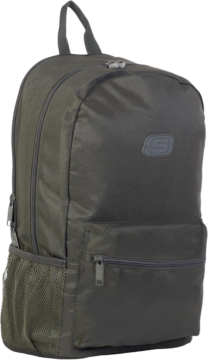 imageSkechers 365 Essential Travel Backpack for Women ampamp Men College Backpack Laptop Bag Multipurpose Back Pack ampamp Book Bag Black ampamp WhiteOlive