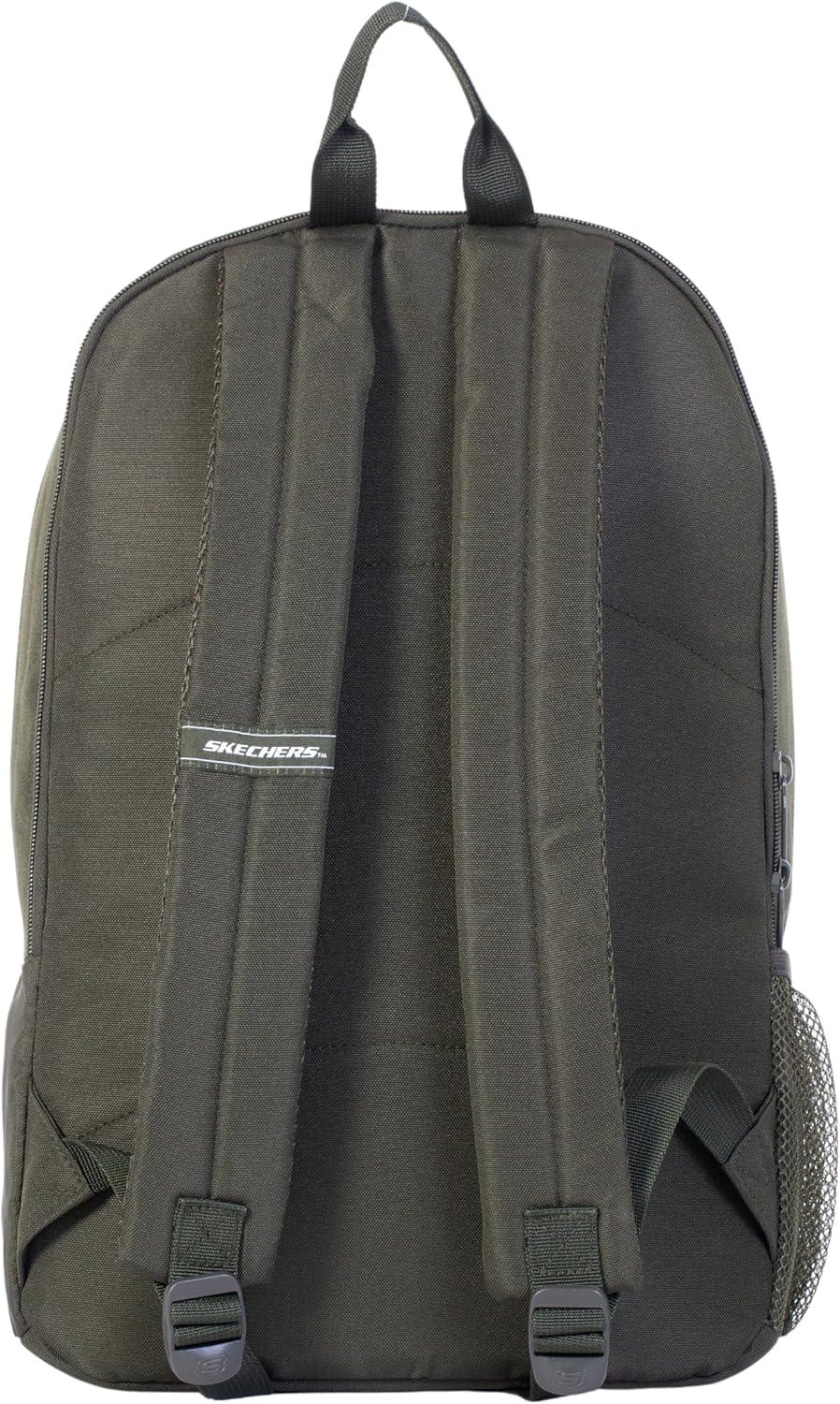 imageSkechers 365 Essential Travel Backpack for Women ampamp Men College Backpack Laptop Bag Multipurpose Back Pack ampamp Book Bag Black ampamp WhiteOlive