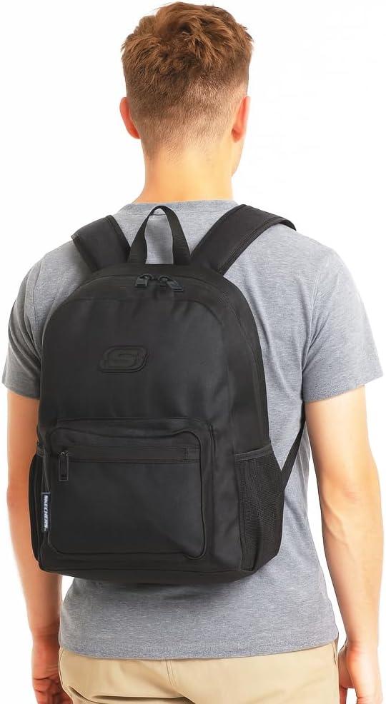 imageSkechers 365 JR Adventure Travel Backpack for Women ampamp Men College Backpack Laptop Bag Multipurpose Back Pack ampamp Book Bag Purple CamoBlack