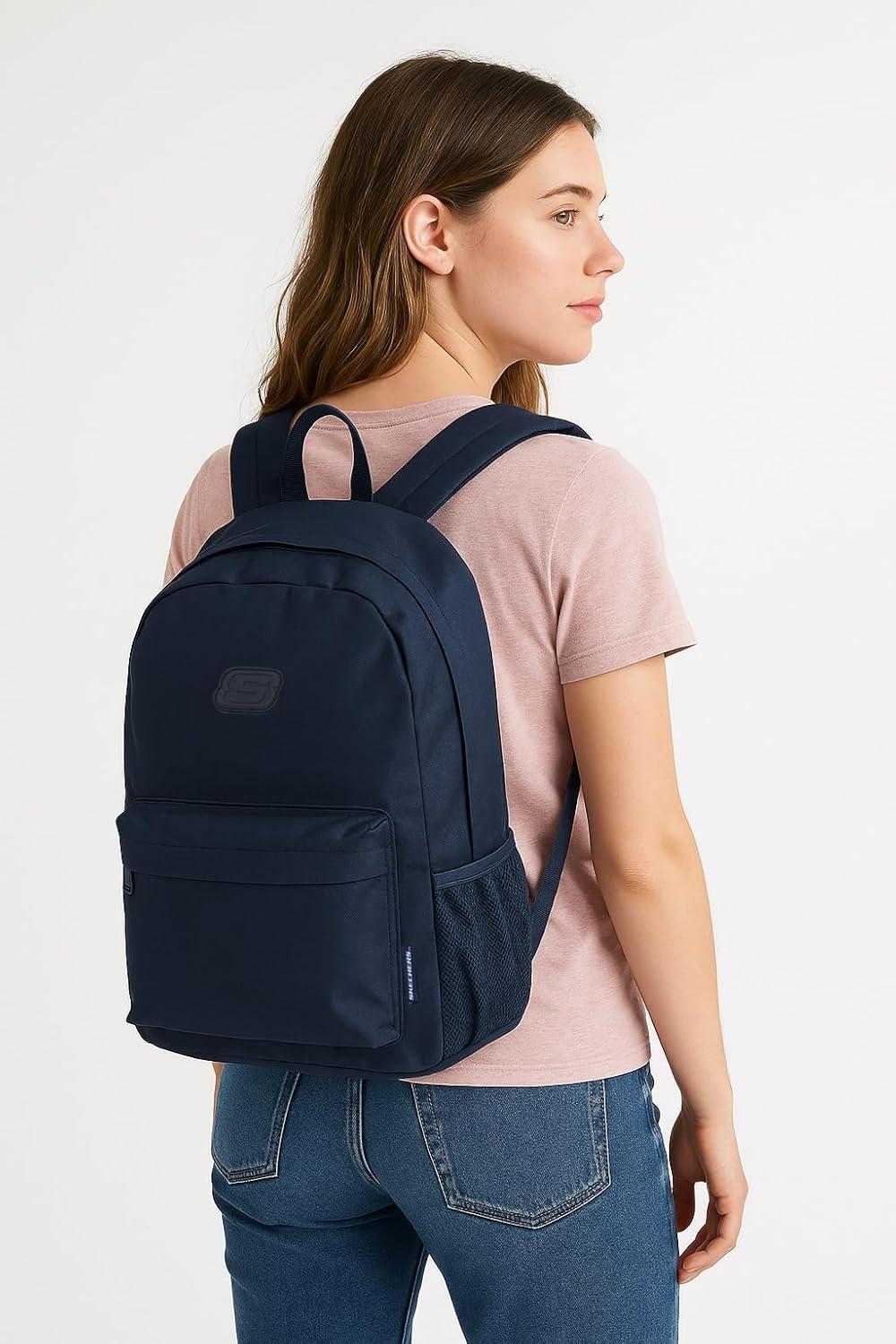 imageSkechers 365 Utility Backpack Set College Backpack Insulated Lunch Box ampamp Pencil Case Laptop Bag Multipurpose Back Pack Olive CheckerNavy