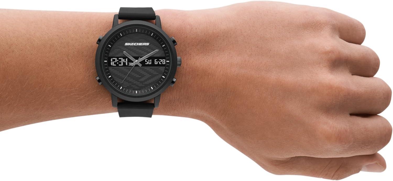 imageSkechers AnalogDigital Watch for MenLawndale Black