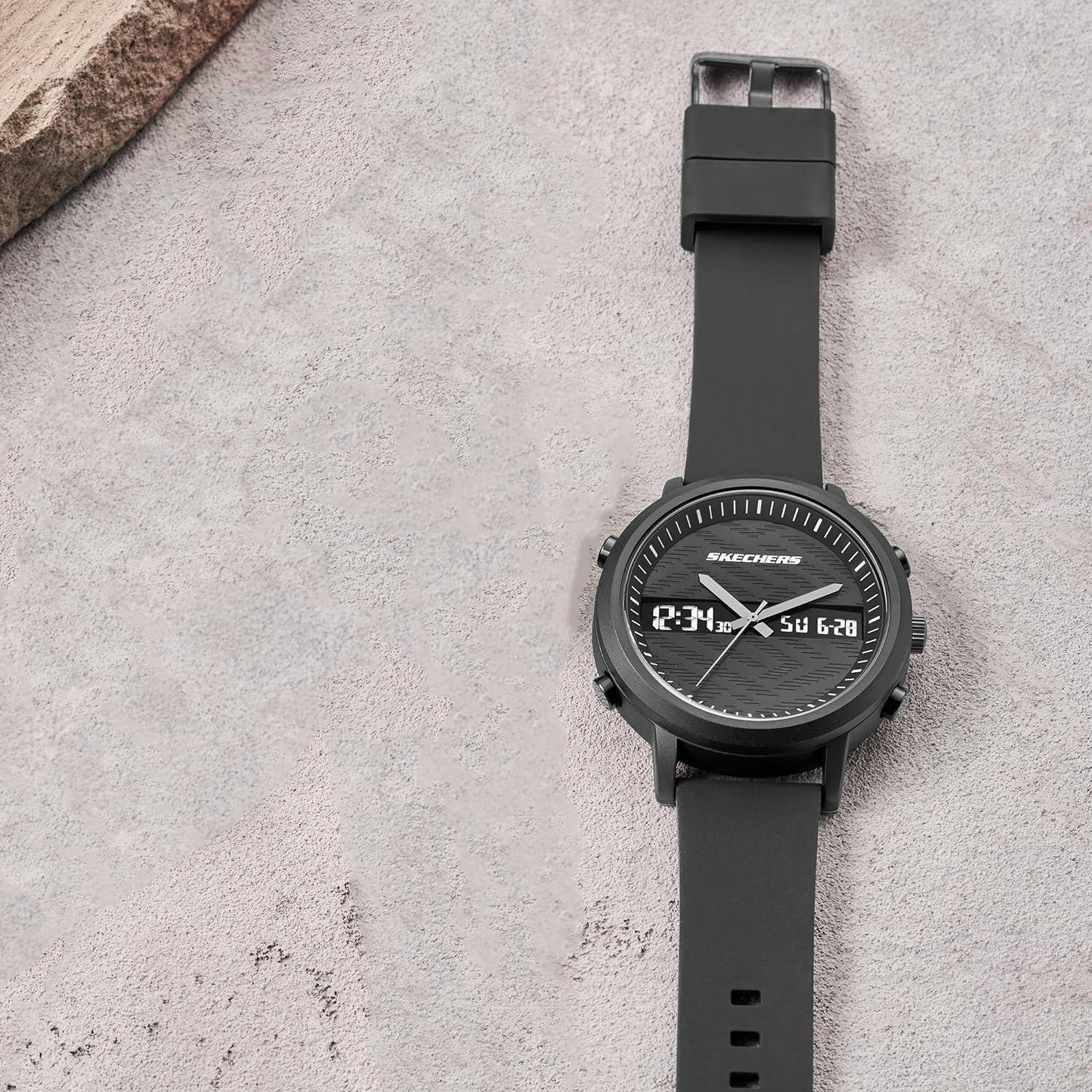 imageSkechers AnalogDigital Watch for MenLawndale Black