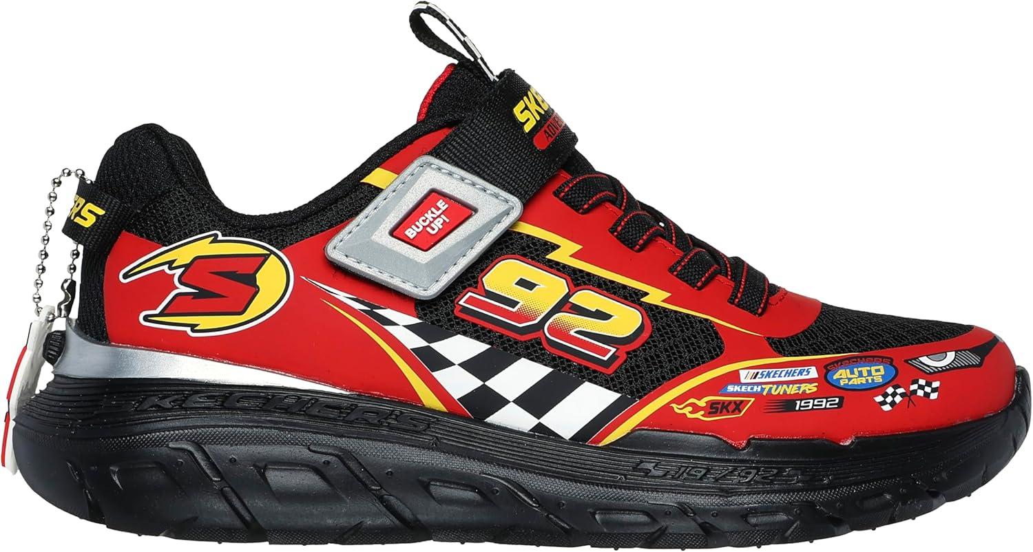 imageSkechers Boys CreatureLightsBlackRed