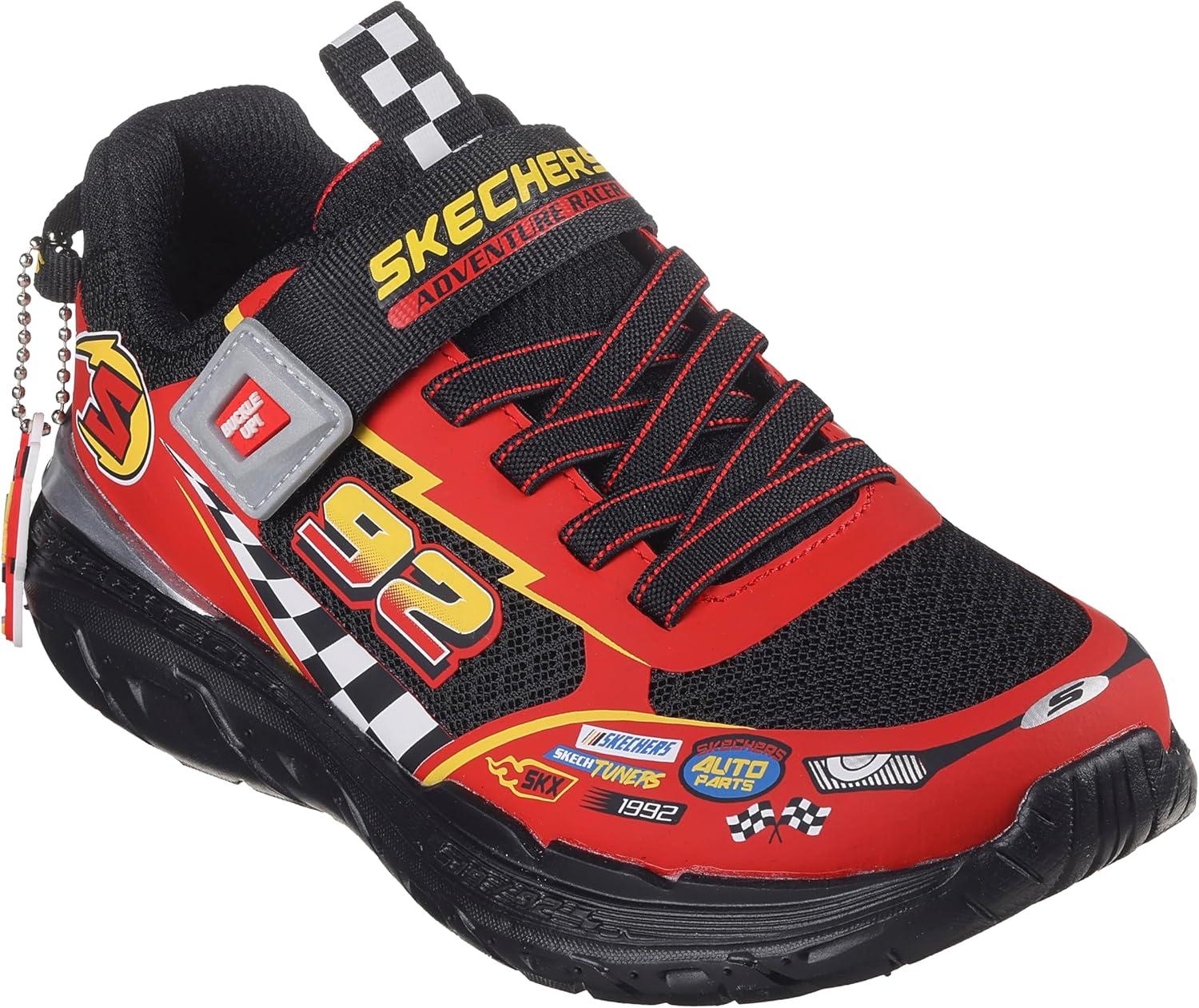 imageSkechers Boys CreatureLightsBlackRed