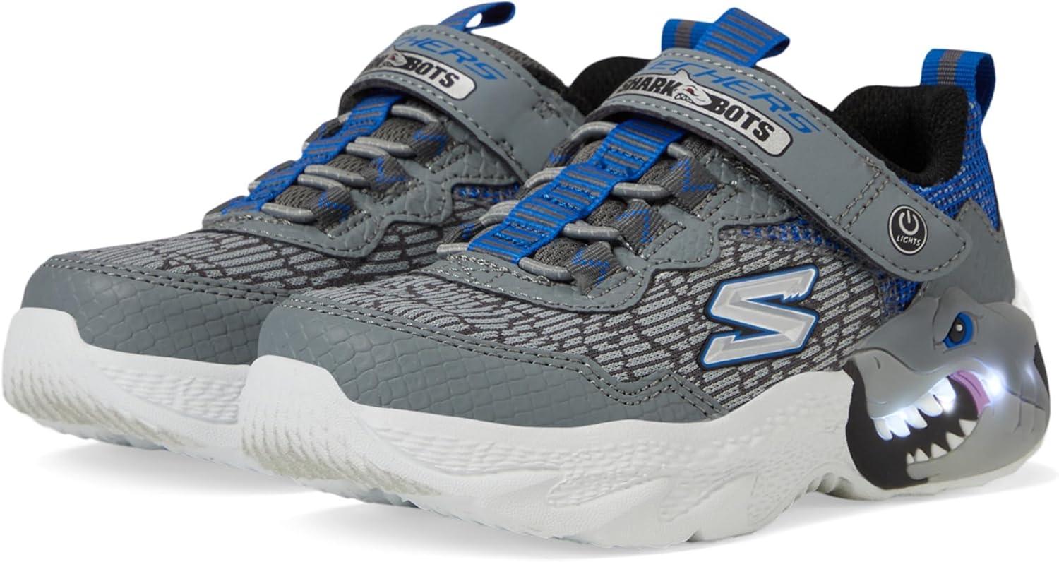 imageSkechers Boys CreatureLightsCharcoalBlue