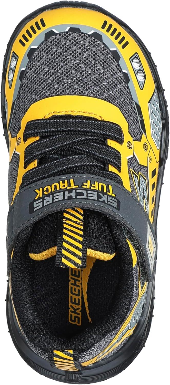imageSkechers Boys CreatureLightsCharcoalYellow