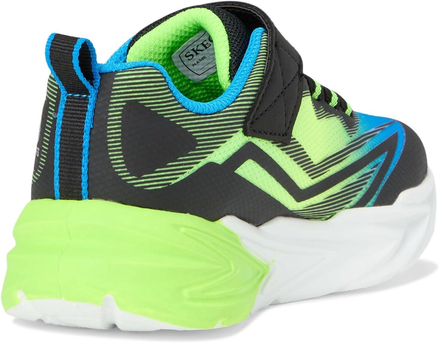 imageSkechers Boys FlexGlow UltraBlackBlueLime