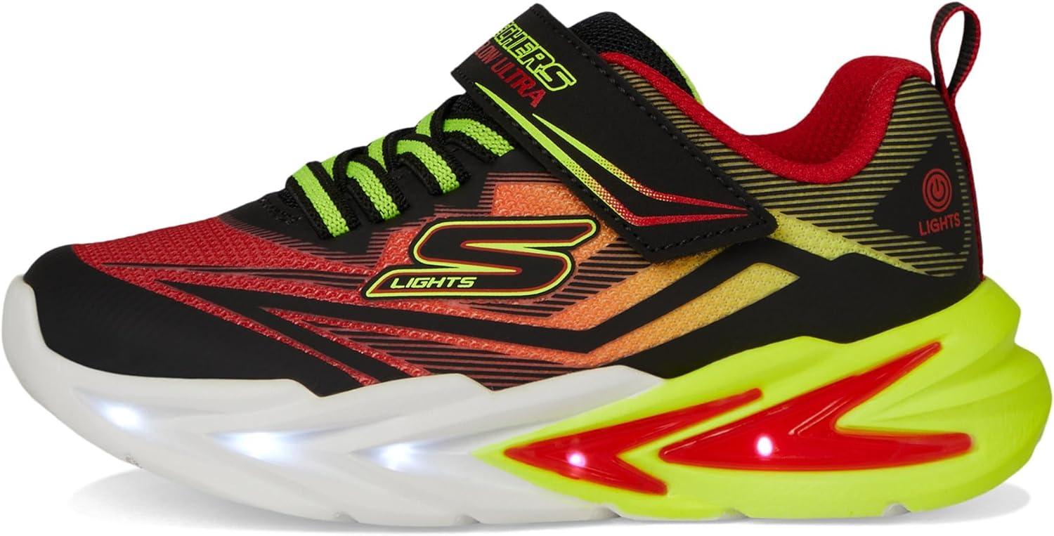imageSkechers Boys FlexGlow UltraBlackRed