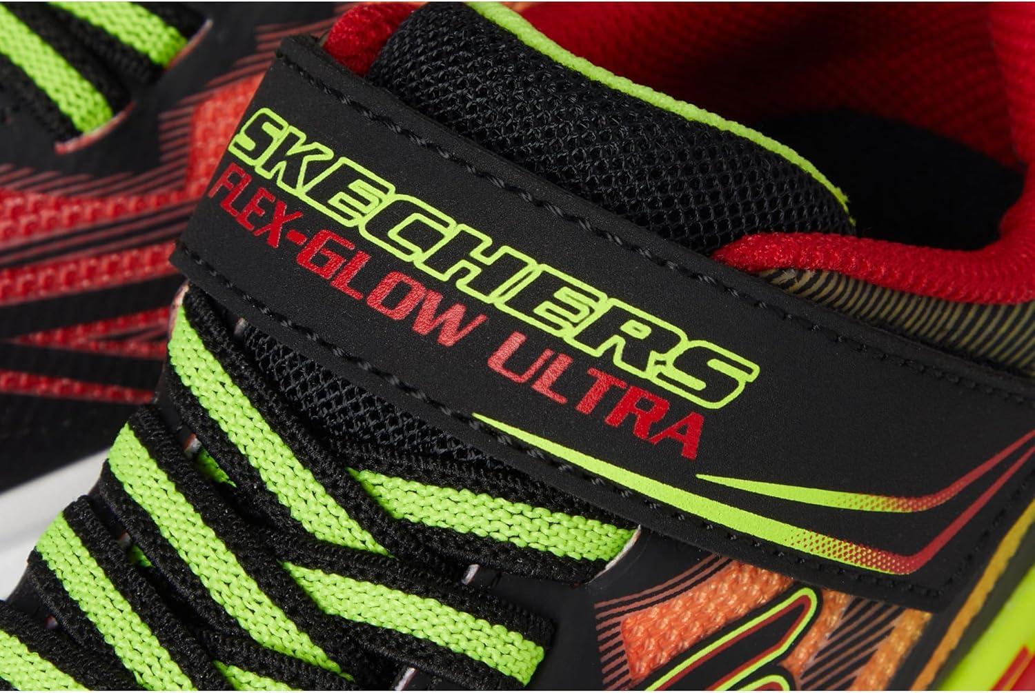 imageSkechers Boys FlexGlow UltraBlackRed