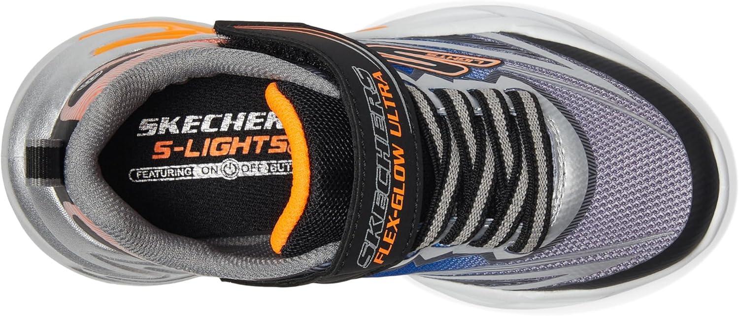 imageSkechers Boys FlexGlow UltraBlackSilver