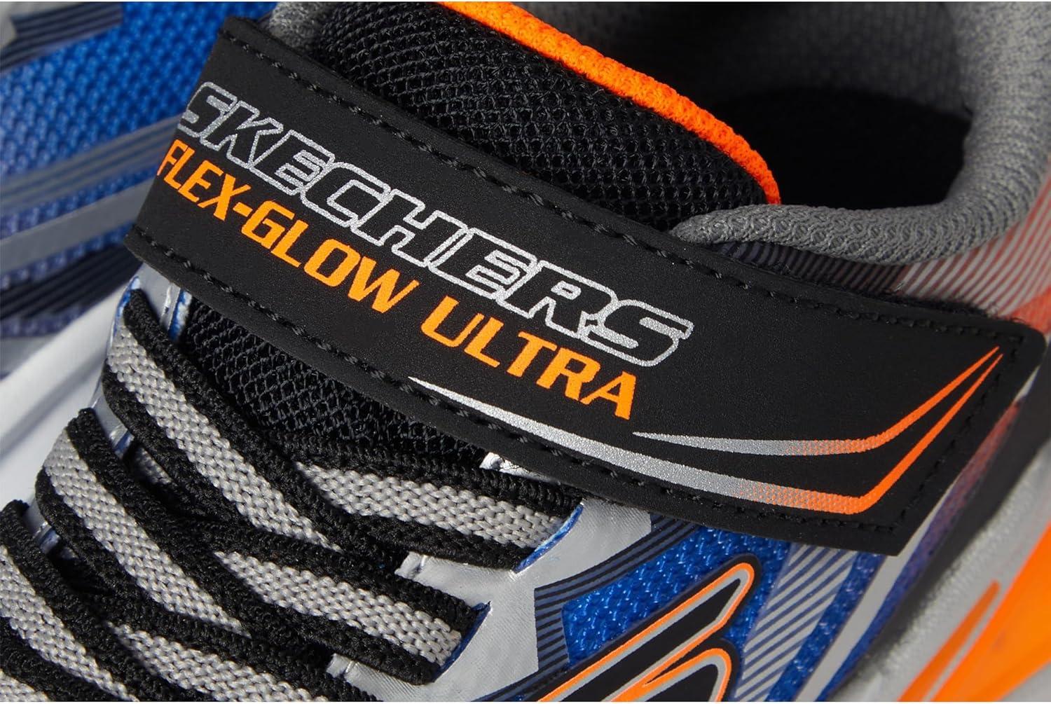 imageSkechers Boys FlexGlow UltraBlackSilver