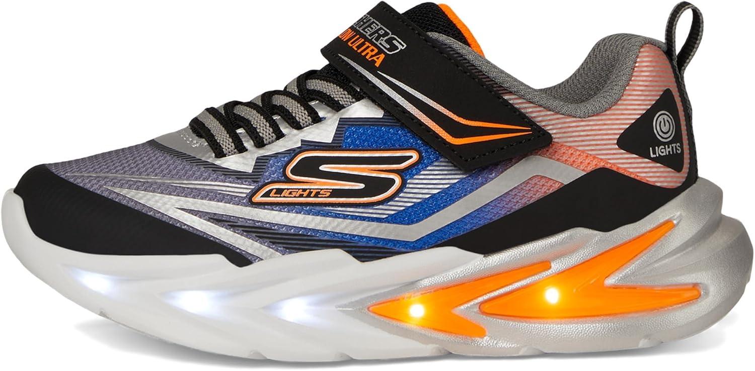 imageSkechers Boys FlexGlow UltraBlackSilver