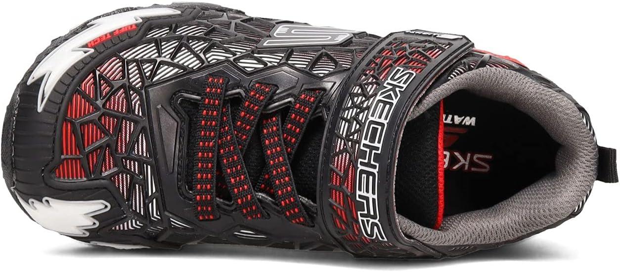 imageSkechers Boys Hydro Lights Tuff Force SneakerSneakerBlackRed