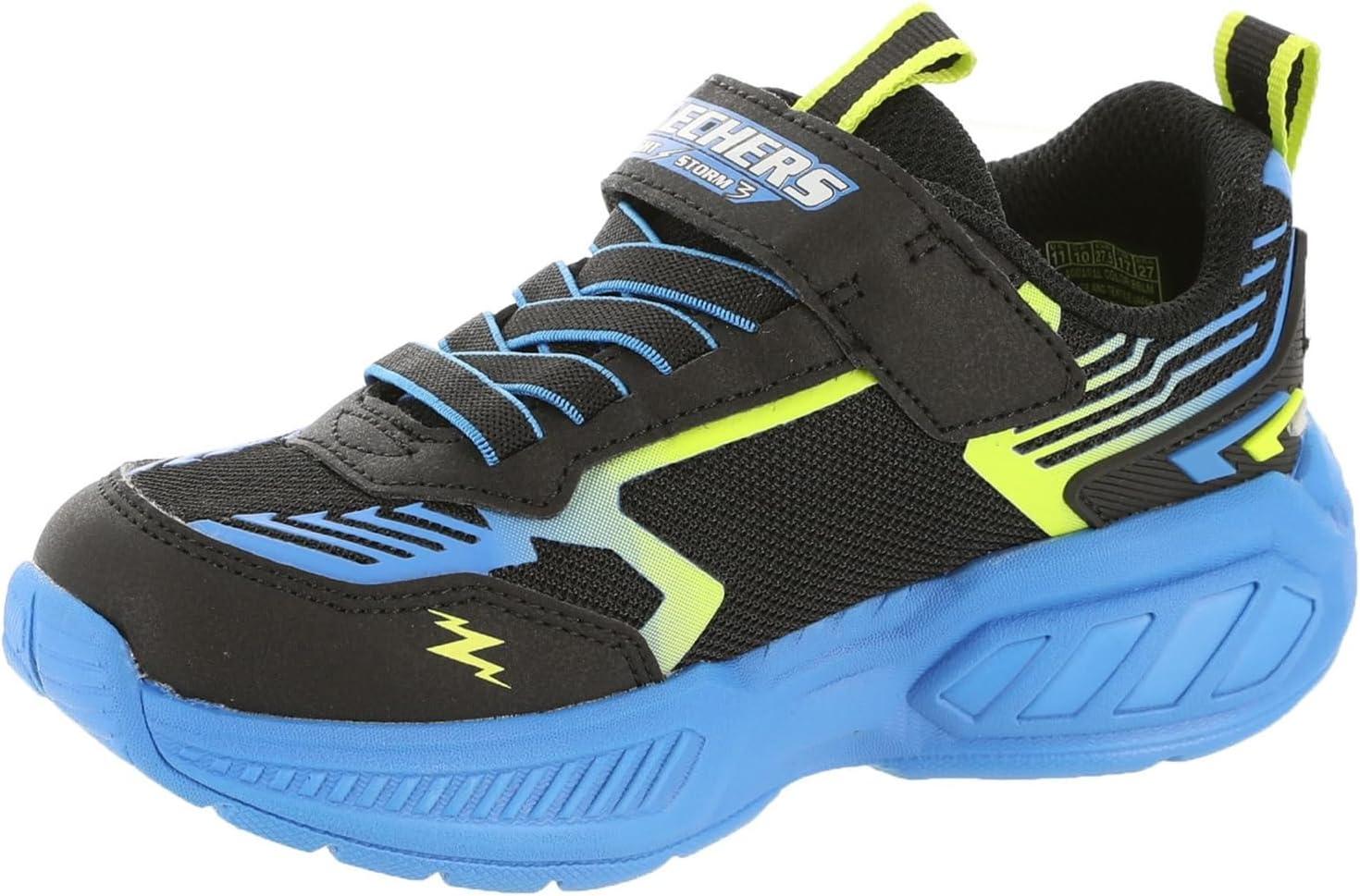 imageSkechers Boys Light Storm 3BlackBlueLime