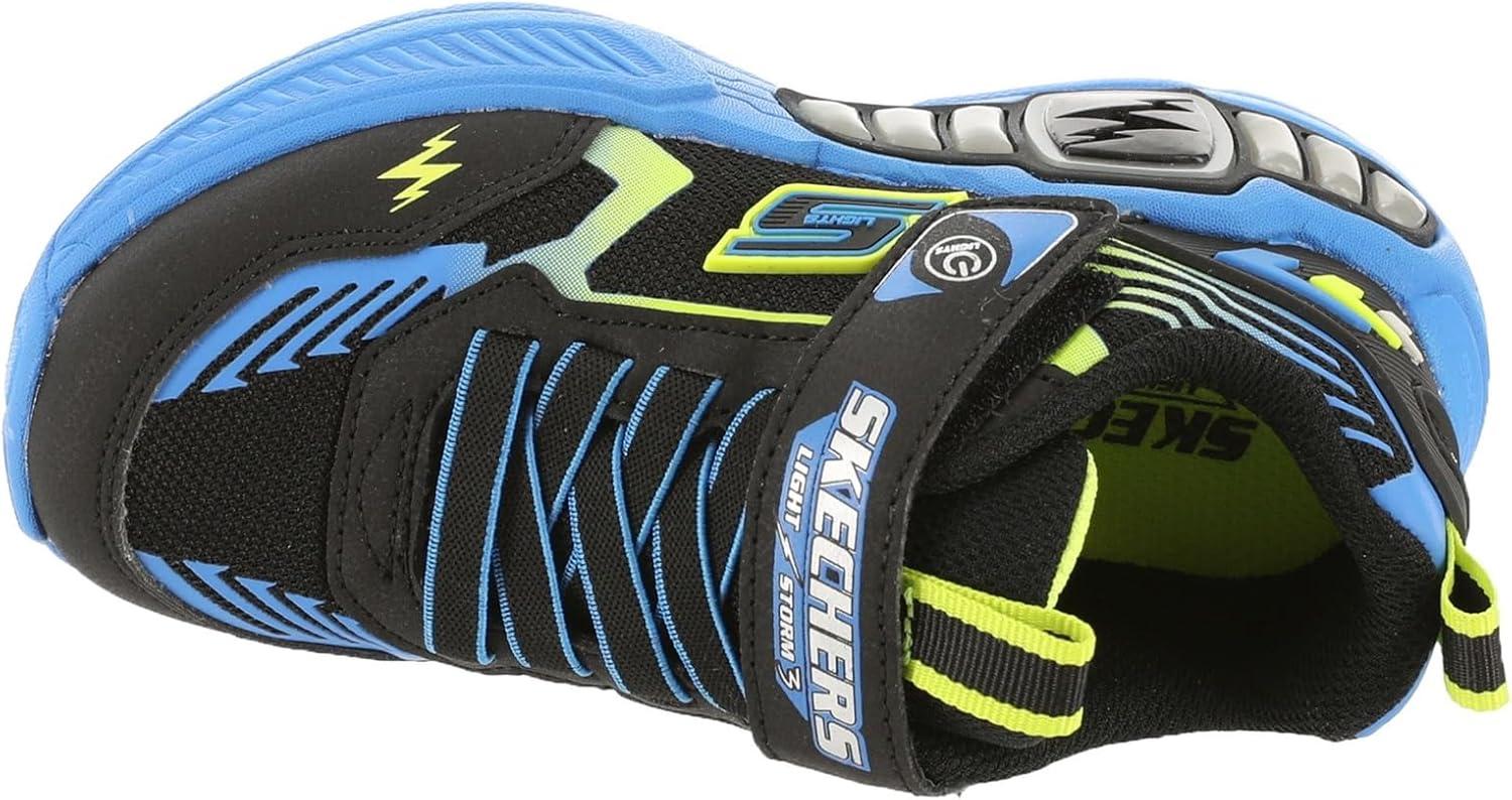 imageSkechers Boys Light Storm 3BlackBlueLime