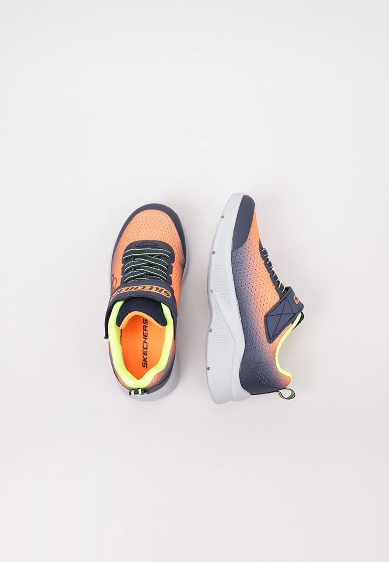 imageSkechers Boys Microspec ZorvaOrangeNavy