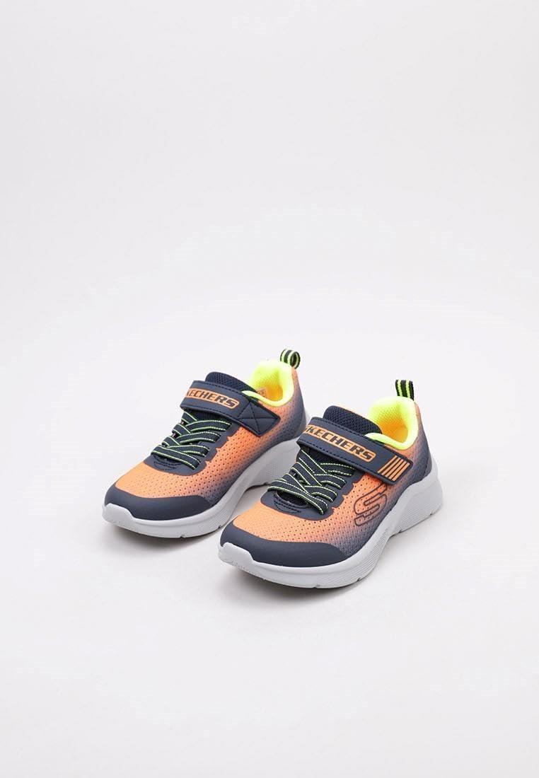 imageSkechers Boys Microspec ZorvaOrangeNavy