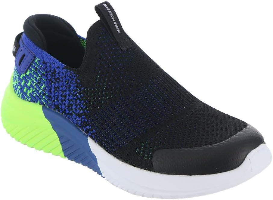 imageSkechers Boys Slip Ins Ultra Flex 30BlackBlueLime