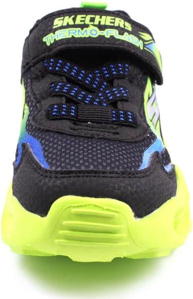 imageSkechers Boys ThermoFlash SneakerBlackBlueLime