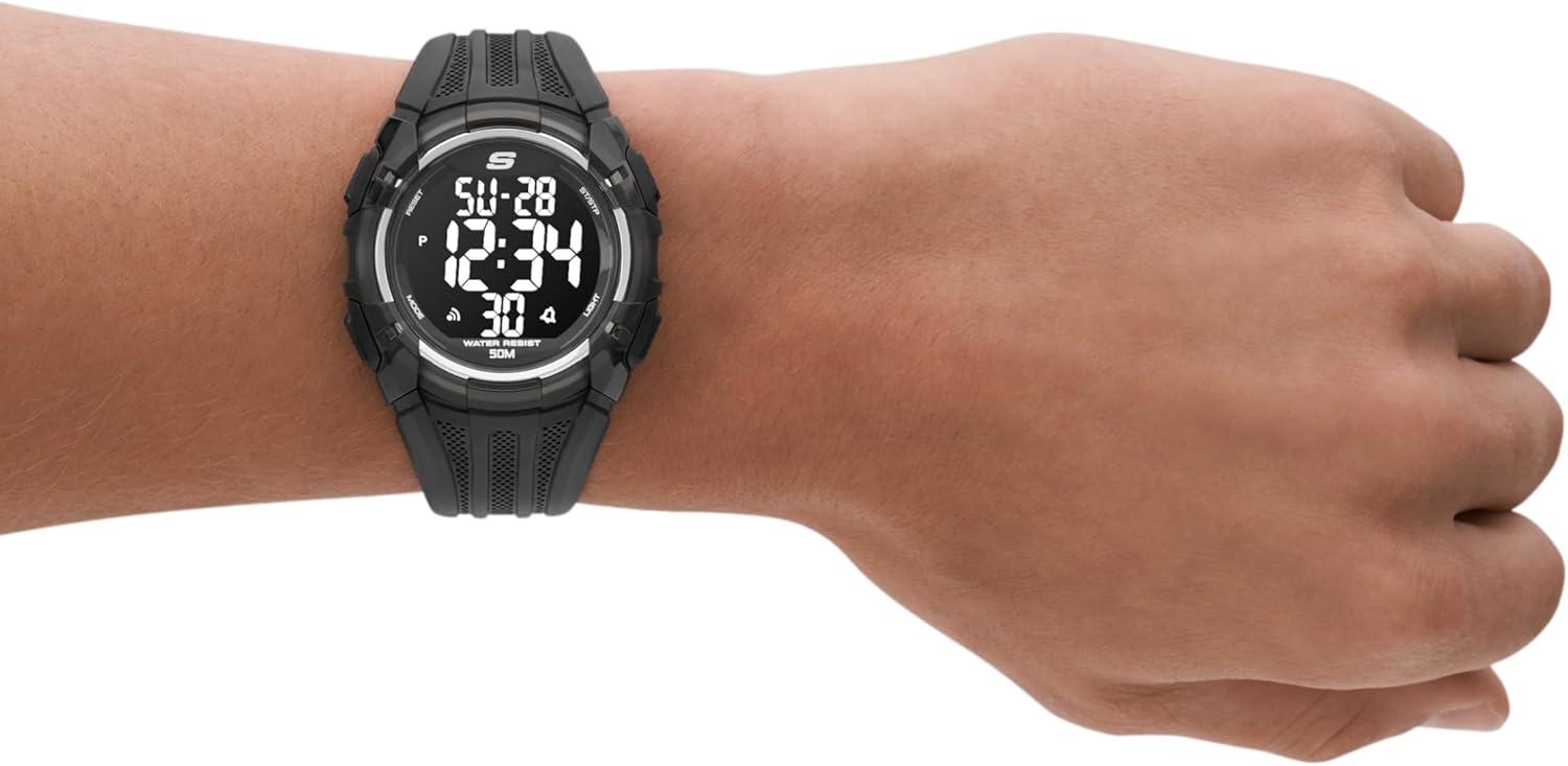 imageSkechers Digital Sports Watch for MenEl Porto Black