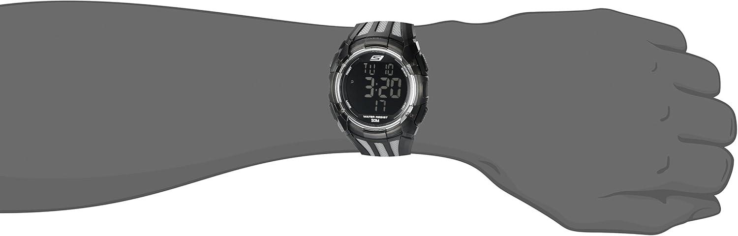 imageSkechers Digital Sports Watch for MenEl Porto BlackGrey
